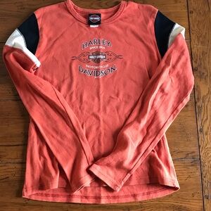 Harley-Davidson Coral Women’s Long Sleeve heavy Tee